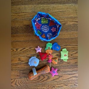 Toddler fishing play set